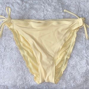 Size XL yellow bikini bottom from Target